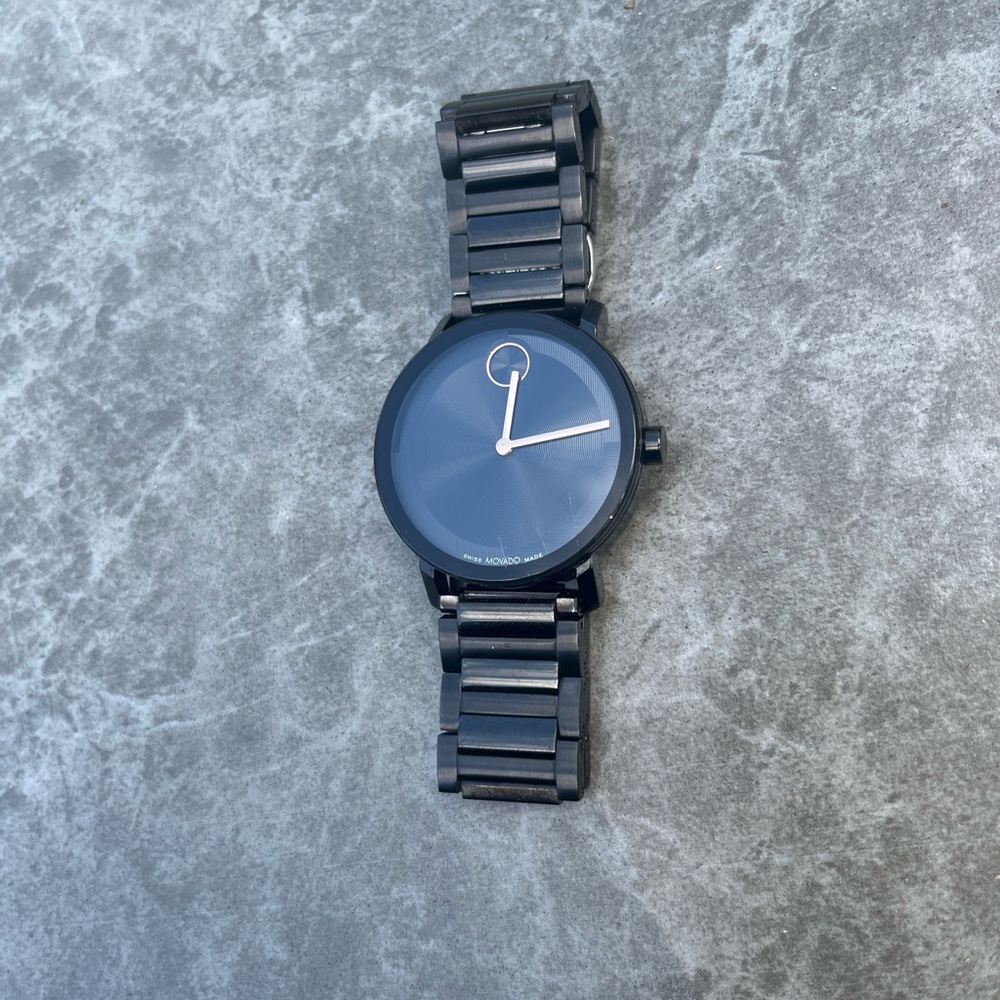 Black Men’s Movado Bold Wrist Watch